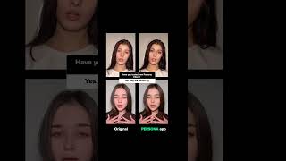 Persona app - Best photo/video editor 😍 #makeup #naturalbeauty