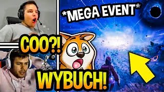 STREAMERZY REAGUJĄ NA *MEGA EVENT* KOŃCA SEZONU 10 W FORTNITE! ( JAWORSKI, NEXE, NOLIF, I INNI )