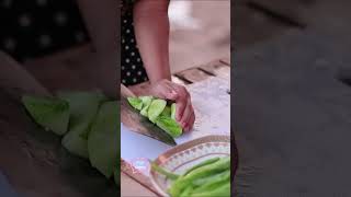 Countryside boy and girl cook cooking some food for poor family #fry #food #cooking