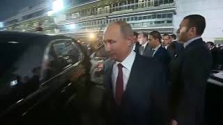 Владимир Путин и Ас Сиси прокатились на новом автомобиле марки «Aurus»