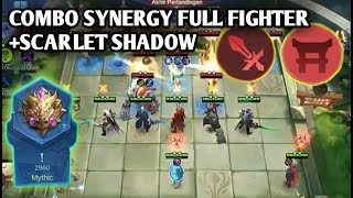 COMBO SYNERGY TERKUAT FULL FIGHTER+SCARLET SHADOW || MAGIC CHESS