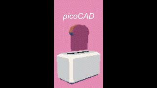 picoCAD is a 3D CAD program for pixel art… and more. #shorts