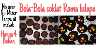 Ide Resep kue kering lebaran hanya 4 bahan | Bola-bola Roma Kelapa