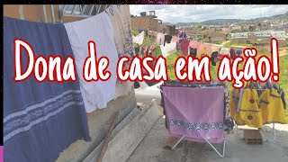 Um dia lindo de sol - lavei muita roupa, organizei a casa + testei produtinho novo e mais...