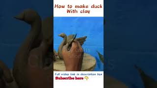 How to make duck with clay