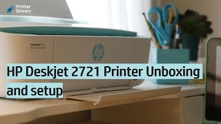 HP Deskjet 2721 printer Unboxing | dj2721 ink cartridge installation setup