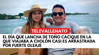 El día que lancha de Toño Cacique en la que viajaba a Cholón casi es arrastrada por fuerte oleaje