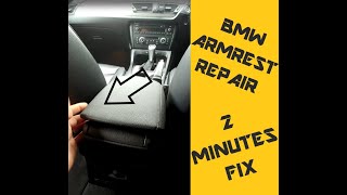 BMW X1 Centre Console Lid Armrest How to Repair  in 2 minute Watch Now