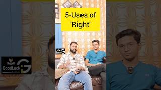 5 uses of RIGHT with examples #spokenenglish #englishgrammar #shorts #trending #practice #vocabulary