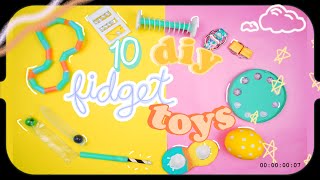 𝟏𝟎 𝐃𝐈𝐘 𝐅𝐈𝐃𝐆𝐄𝐓 𝐓𝐎𝐘𝐒!🍋DIY Pop-it, Simple Dimple, Bike Chain, Tangle, Marble mesh, & mOrE