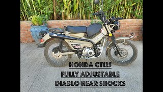 Honda CT125 Fully Adjustable Diablo Rear Shocks