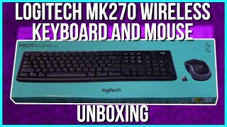 Logitech MK270 Wireless Keyboard and Mouse (No Talking)