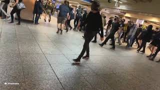 Protesters in NYC taking over a subway station. Seems dangerous based on their natural tendencies