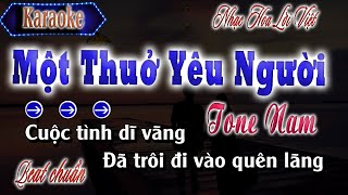 Một Thuở Yêu Người |Karaoke Tone Nam|Nhạc Hoa Lời Việt|2024|