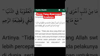 Dosa Yang dipercepat Azabnya