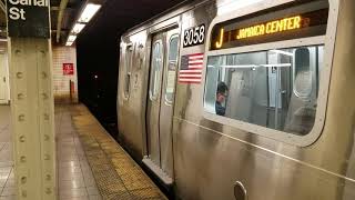 MTA NYCT: Brooklyn bound R179 J Train departing Canal St