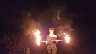 great Fire Pixie Dragon Staff practice!