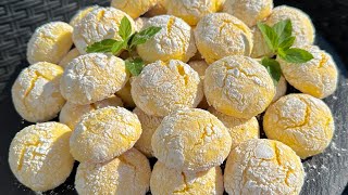 Biscotti Morbidi al Limone 🍋 che si Sciolgono in bocca 🤤