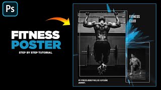 Fitness gym poster design in Photoshop tutorial