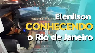 Edielson Pilotando  um avião e Conhecendo o Rio de Janeiro em um simulador de vôo , #simuladordevoo