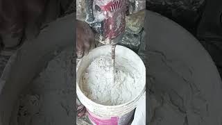 asian wall putty mixing.