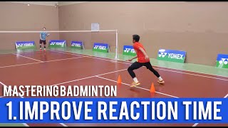 Mastering Badminton: 1. Improve Reaction Time (Using Cone)