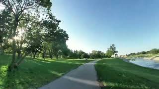 Testing the Powerslide Zoom One Tri skates at the Mingo creek path in Tulsa,Oklahoma..