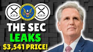 XRP RIPPLE: XRP PRICE UNINTENDENTLY LEAKED BY THE SEC! ($3,541 FAIR VALUE) TODAY'S RIPPLE XRP NEWS