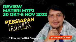 Sebelum rekaman Renungan Harian Keluarga, nonton dulu ini 🙏🙏 mengenai MTPJ Tgl 30 Okt-5 Nov 2022