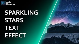 Sparkling Stars Text Effect In Photoshop cc 2021 | Photoshop Tutorial