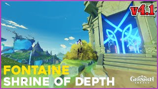 All Fontaine Hydro Shrine Of Depths Locations | v4.1 Guide | Genshin Impact