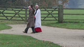 Watch as King Charles III is happy to see well wishers and waves.