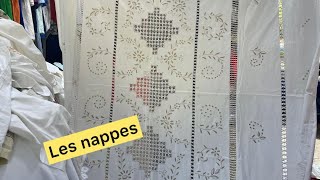 🚨جوطية حي الحسني قسارية الوداد عند جيلالي مول الهوتة البال 💥،Les nappesمطروز على جميع أشكال سارعوا