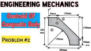 Centroid | Problem No.2 | Engineering Mechanics | [HINDI]