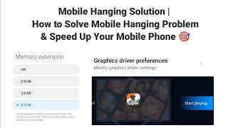 Mobile Hanging Solution | How to Solve Mobile Hanging Problem & Speed Up Your Mobile Phone