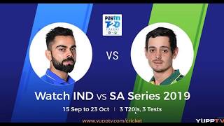 Watch Ind vs SA T20i Live for Free | Singapore | Malaysia | IND vs SA 2019 Live Streaming