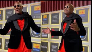 TYRESE GIBSON CASUALLY SPORTING RED DRESS EGYPT #tyresegibson #fastandfurious #dwaynejohnson