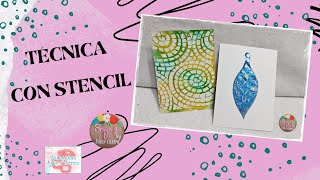 TÉCNICA CON STENCIL - CERECITAS ARTE Y SCRAP -