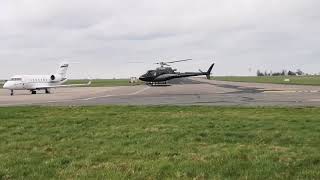 SaxonAir Airbus ACH125 (with rare and exclusive spotter perambulation footage)