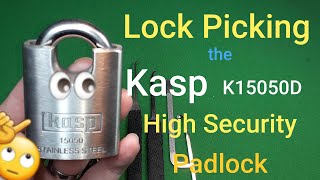 (287) Lock Picking a High Security Kasp 50mm Padlock