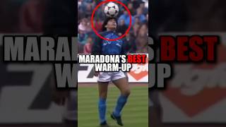 The Truth Behind Maradona's Warmup🤪😅#shorts#football#maradona