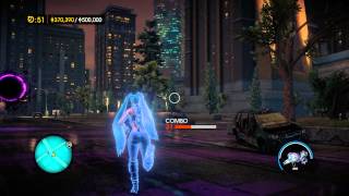 Saints Row 4 - Hatsune Miku Causes Mayhem With A Black Hole Launcher