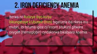 AMOKO Y'INDWARA YA ANEMIA | KUGIARA AMARASO MACYE| NUTRI-SANTE RWANDA