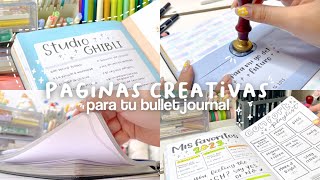 6 Ideas de páginas para tu Bullet Journal ✨