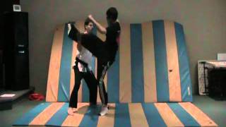 Front kick Self defence 2   Green belt self defence