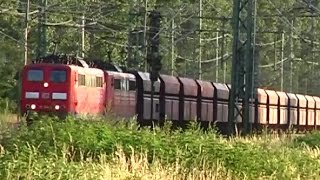 Br 151 Doppeltraktion mit Erzzug in Salzgitter Beddingen