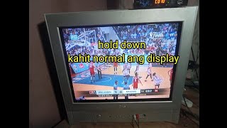 Crt tv hold down problem.