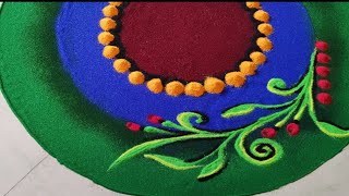 New Beautiful Rangoli Design for Festival | Unique Festival Rangoli/Attractive Rangoli