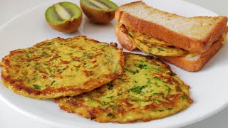 Easy Zucchini Recipes • Zucchini Omelette and Toast