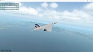 X-Plane 11.55 r1 - Concorde v1.50 Colimata - Flying from Napolis (LIRN) to Paris (LEPO)...